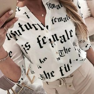 Sexy Chic Boutique Rose: button up, half sleeve